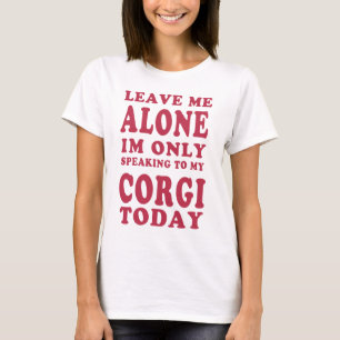 コーギーのワイシャツの女性 Tシャツ