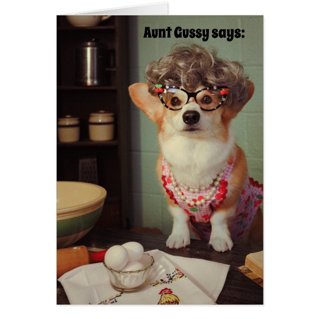 コーギーの勇気付けられるカード (正面)