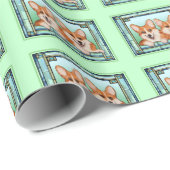 コーギーの包装紙 ラッピングペーパー (ロールコーナー)