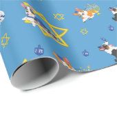 コーギーの国家からの幸せなハヌカー! ラッピングペーパー (ロールコーナー)