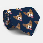 コーギーの子犬 ネクタイ (ロール)