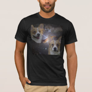 コーギーの宇宙のワイシャツ Tシャツ