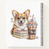 コーギーの本といれたてのコーヒーと犬 ノートブック (裏面)