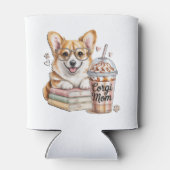 コーギーの本とアイスコーヒーとわんこ 缶クーラー (裏面)