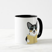 コーギーの犬マグカップ マグカップ (正面右)