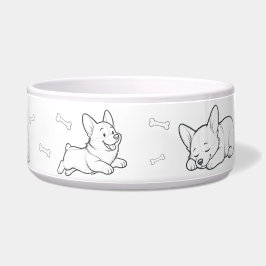 コーギーの犬用ボウル かわいいペットフードボウル ボウル
