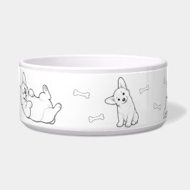 コーギーの犬用ボウル かわいいペットフードボウル ボウル