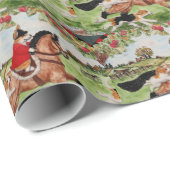 コーギーの猟師の包装紙 ラッピングペーパー (ロールコーナー)