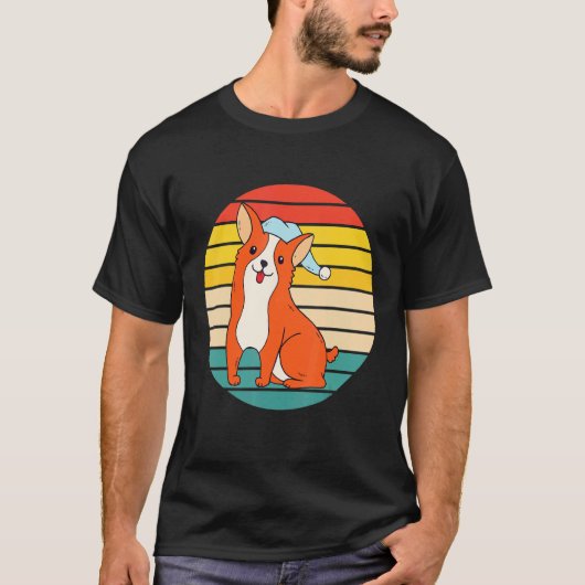 コーギーの眠り Tシャツ (正面)