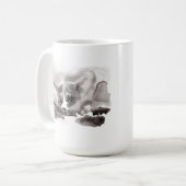 コーギーの至福#1のマグ コーヒーマグカップ (正面左)