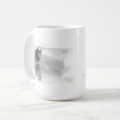 コーギーの至福#5のマグ コーヒーマグカップ (正面左)