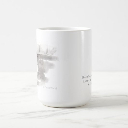 コーギーの至福#6のマグ コーヒーマグカップ (中央)