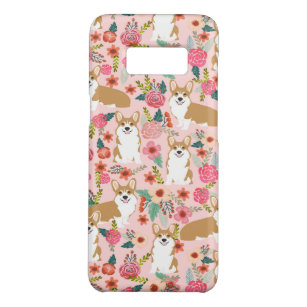 コーギーの花模様のiPhoneの場合-ピンク Case-Mate Samsung Galaxy S8ケース