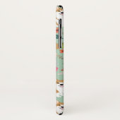 コーギーの花模様のiPhoneの場合-ミント Case-Mate iPhoneケース (裏面/左)