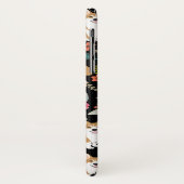 コーギーの花模様のiPhoneの場合-黒 Case-Mate iPhoneケース (裏面/左)