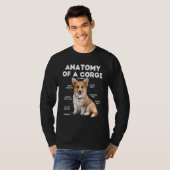 コーギーの解剖学 コーギー犬 Tシャツ (正面フル)