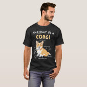 コーギーの解剖学 Tシャツ (正面フル)