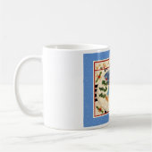 コーギーの雪だるまのマグ コーヒーマグカップ (左)