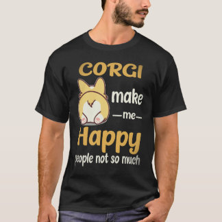 コーギーは私を幸せにする 人はそれほど コーギー Tシャツ