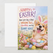 コーギーイースターカード シーズンカード (正面/裏面)