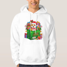 コーギークリスマスギフトバッグの喜び パーカ