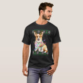 コーギークリスマスセーターオーナメント クリスマス Tシャツ (正面フル)