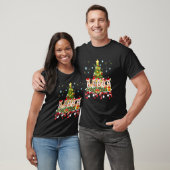 コーギークリスマスツリーライト犬 Tシャツ (ユニセックス)
