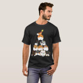 コーギークリスマスツリー Tシャツ (正面フル)