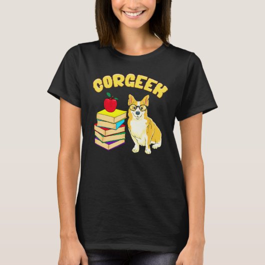 コーギーク コーギー ダジャレ Tシャツ (正面)