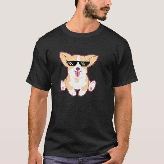 コーギーライフ 楽しい服 Tシャツ (正面)