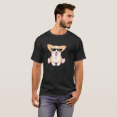 コーギーライフ 楽しい服 Tシャツ (正面フル)
