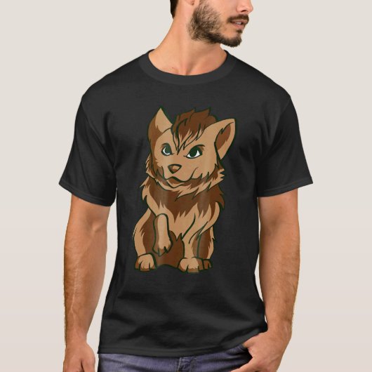 コーギー人狼 かわいいオオカミ ハロウィン Tシャツ (正面)