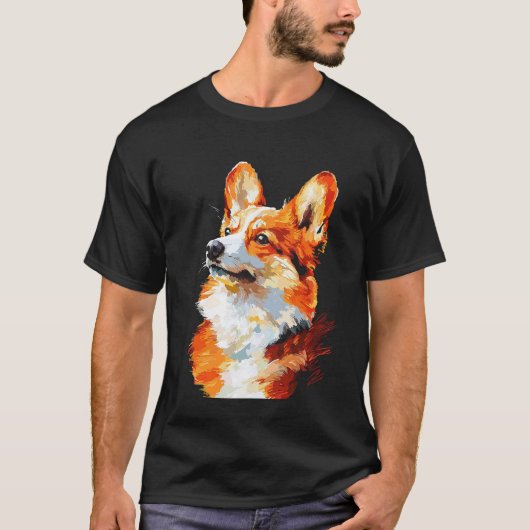 コーギー印象派 Tシャツ (正面)