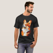 コーギー印象派 Tシャツ (正面フル)