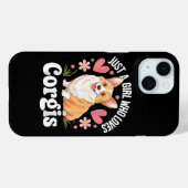 コーギー大好きな女の子 Case-Mate iPhoneケース (裏面 (横))