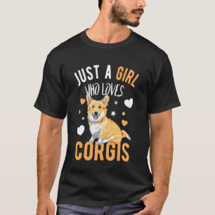 コーギー好きな女の子 コーギー 犬 コーギー愛好家 Tシャツ