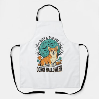 コーギー好き女子のためのハロウィンTシャツ_1 エプロン
