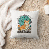 コーギー好き女子のためのハロウィンTシャツ_1 クッション (ブランケット)
