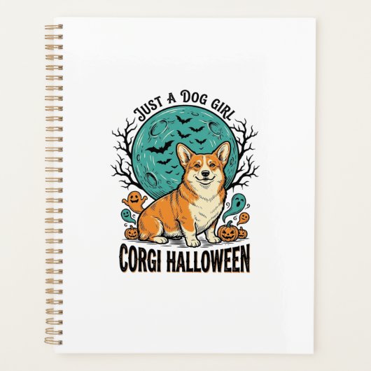 コーギー好き女子のためのハロウィンTシャツ_1 プランナー手帳 (正面)