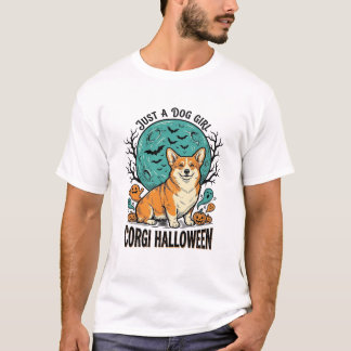コーギー好き女子のためのハロウィンTシャツ_1 Tシャツ