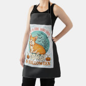 コーギー好き女子のハロウィン・カボチャとコウモリ エプロン (インサイチュ)