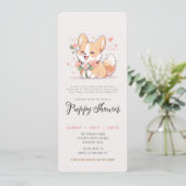 コーギー子犬の譲渡会パーティー 招待状 (スタンド正面)