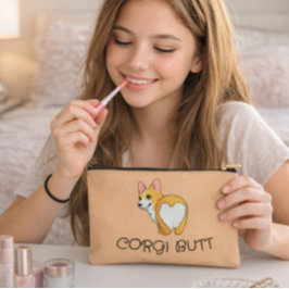 コーギー愛好家のための面白可愛いデザイン アクセサリーポーチ