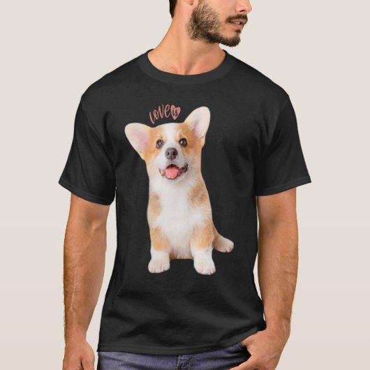 コーギー愛 犬ママ パパ 子犬 ペット 女性 男性 子供 Tシャツ (正面)