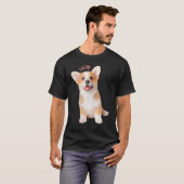 コーギー愛 犬ママ パパ 子犬 ペット 女性 男性 子供 Tシャツ (正面フル)