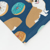 コーギー毛布-かわいいコーギーパターン フリースブランケット (角)