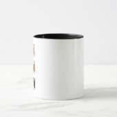 コーギー犬とコーヒー マグカップ (中央)