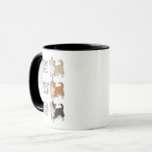 コーギー犬とコーヒー マグカップ (正面左)