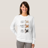 コーギー犬とコーヒー Tシャツ (正面フル)