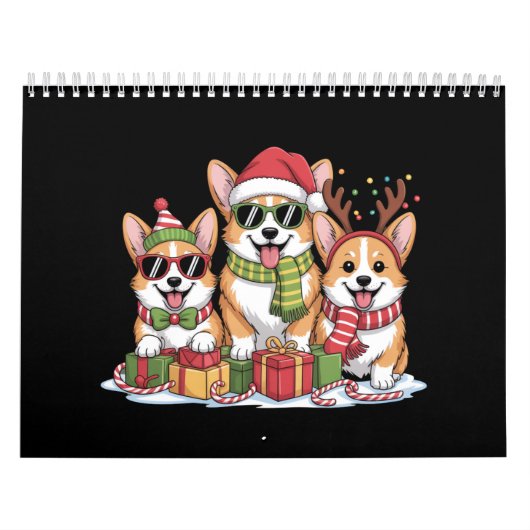 コーギー犬のクリスマス ママ 犬好き ホリデーギフト カレンダー (カバー)